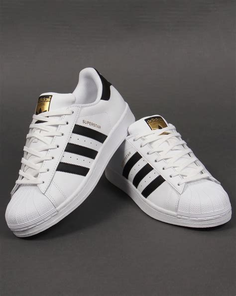 adidas superstar white and black cheap|black adidas with white stripe.